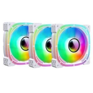 GOLDEN FIELD 6 RGB FAN KIT WITH REMOTE CONTROLLER – WHITE