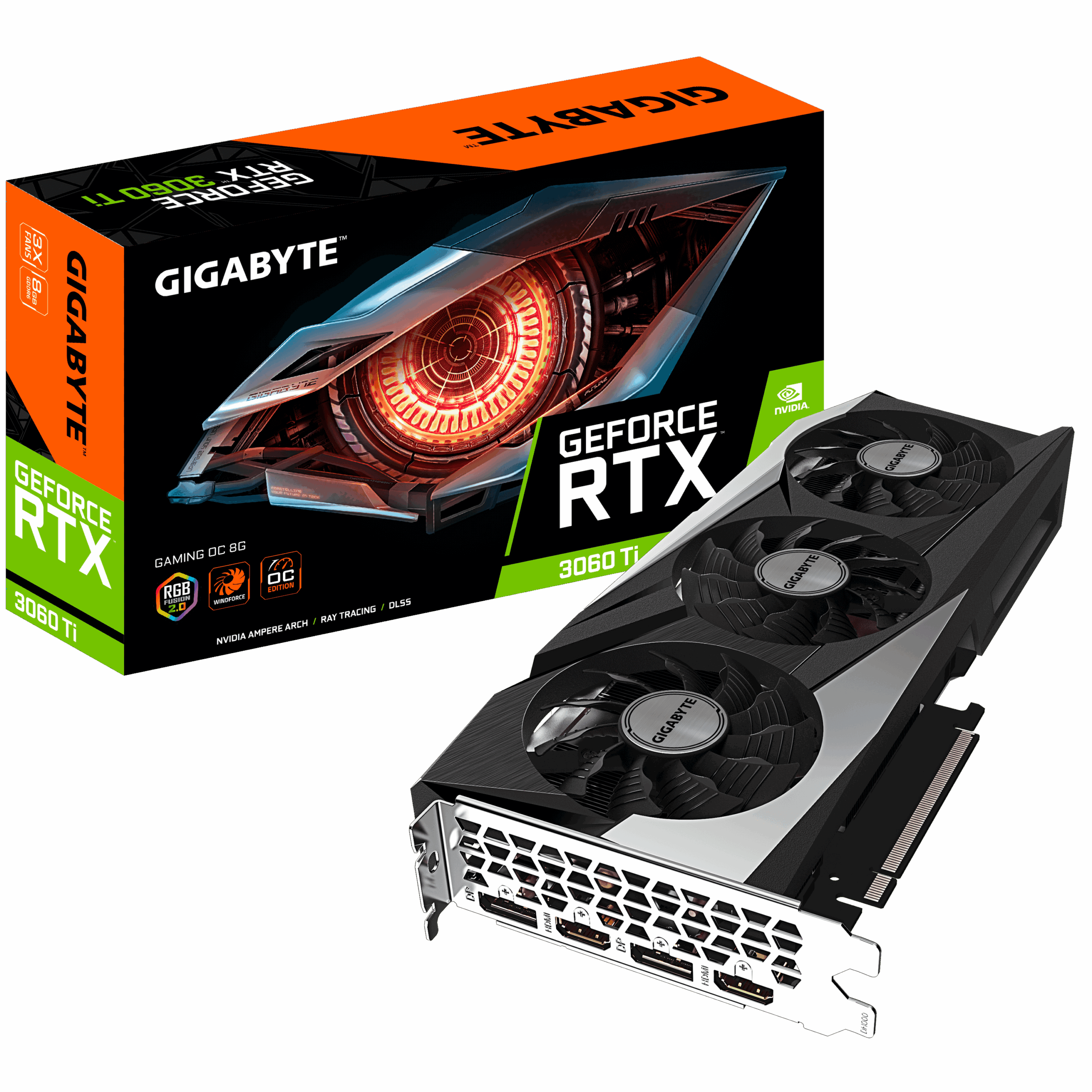 Gigabyte GeForce RTX 3060 Ti Gaming OC 8GB GDDR6X Graphics Card ( 3 MONTHS WARRANTY )